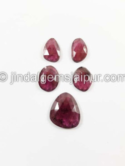 Rhodolite Garnet Rose Cut Slices